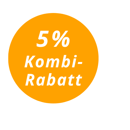 Preisbubble für Kombi-Rabatt: Fünf Prozent Rabatt für alle Kunden, die einen E-Scooter bei AdmiralDirekt versichert haben oder hatten.
