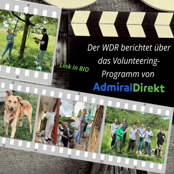 Der WDR berichtet über das Volunteering-Programm von AdmiralDirekt. 