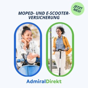 Neue Moped- und E-Scooter-Versicherungen