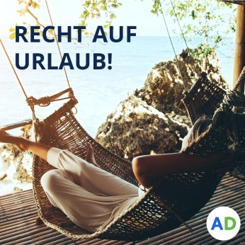 In Deutschland gibt es einen Mindesturlaubsanspruch.