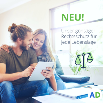 AdmiralDirekt bietet seit Mai 2022 auch umfassenden Rechtsschutz.