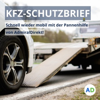 Auto wird auf einen Abschleppwagen geladen. Kfz-Schutzbrief von AdmiralDirekt. 