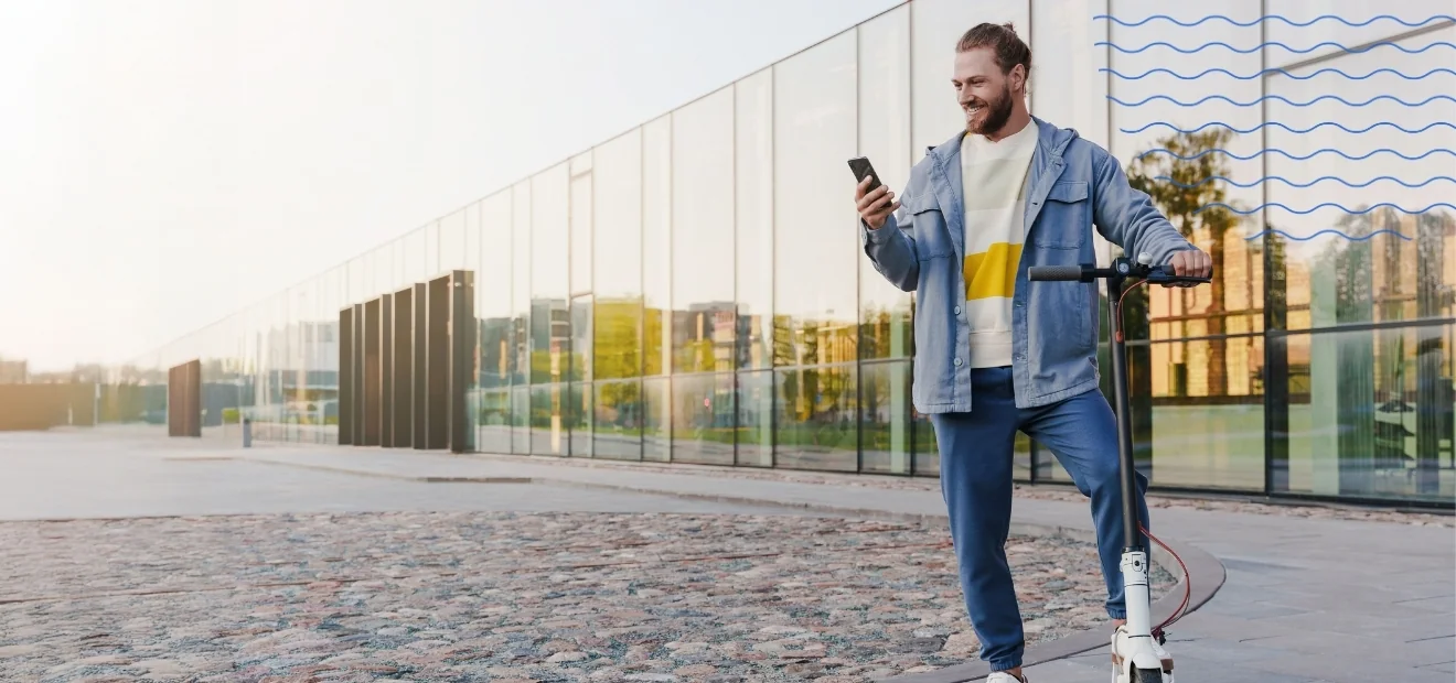 Die günstige AdmiralDirekt E-Scooter-Versicherung ab 1,95 Euro pro Monat.