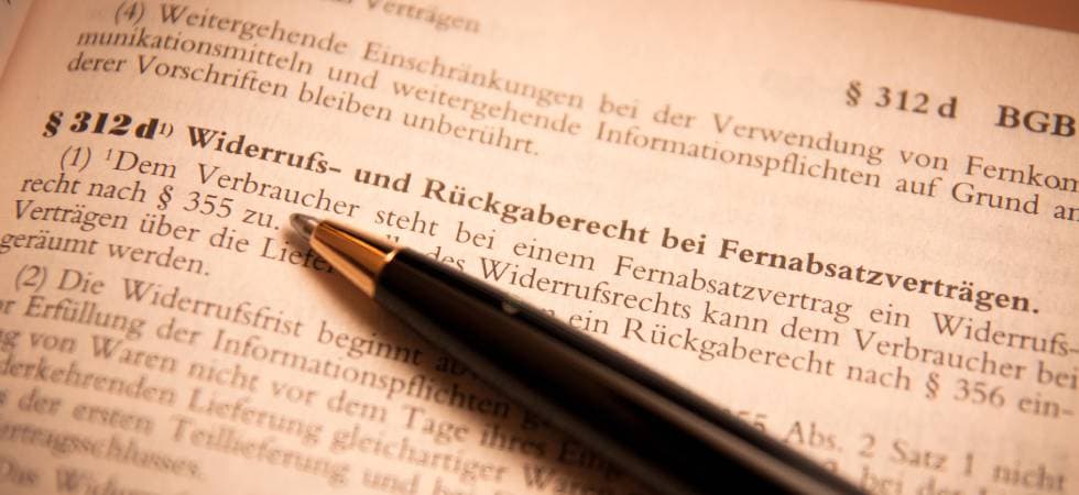 Das Widerrufsrecht ermöglicht es, z.B. Online-Käufe zu widerrufen.