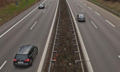 Ein Geisterfahrer auf der Autobahn.
