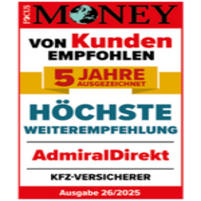 AdmiralDirekt erhält Kundenauszeichnung für „Höchste Weiterempfehlung“